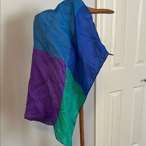 Colorful Abstract Silk Scarf